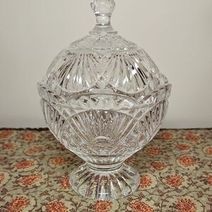 Elegant Crystal Candy Dish